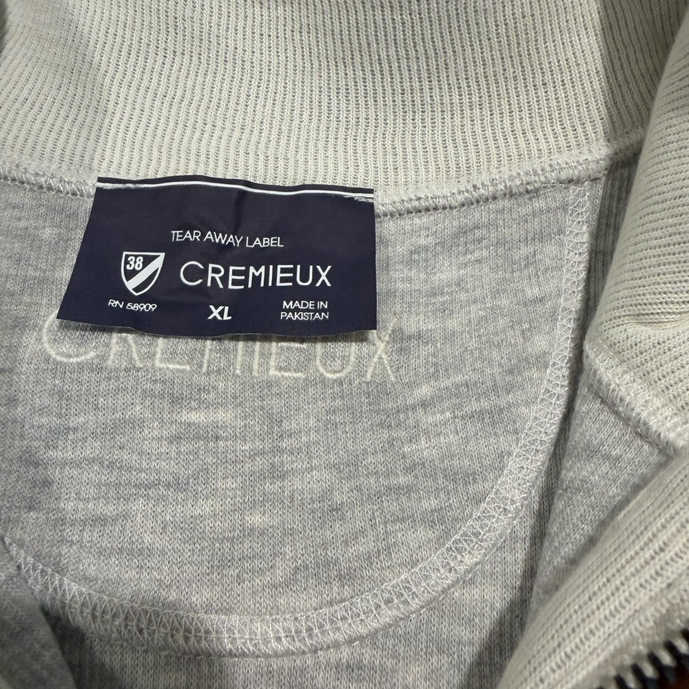 Daniel Cremieux Light Gray Zip-Up Sweater